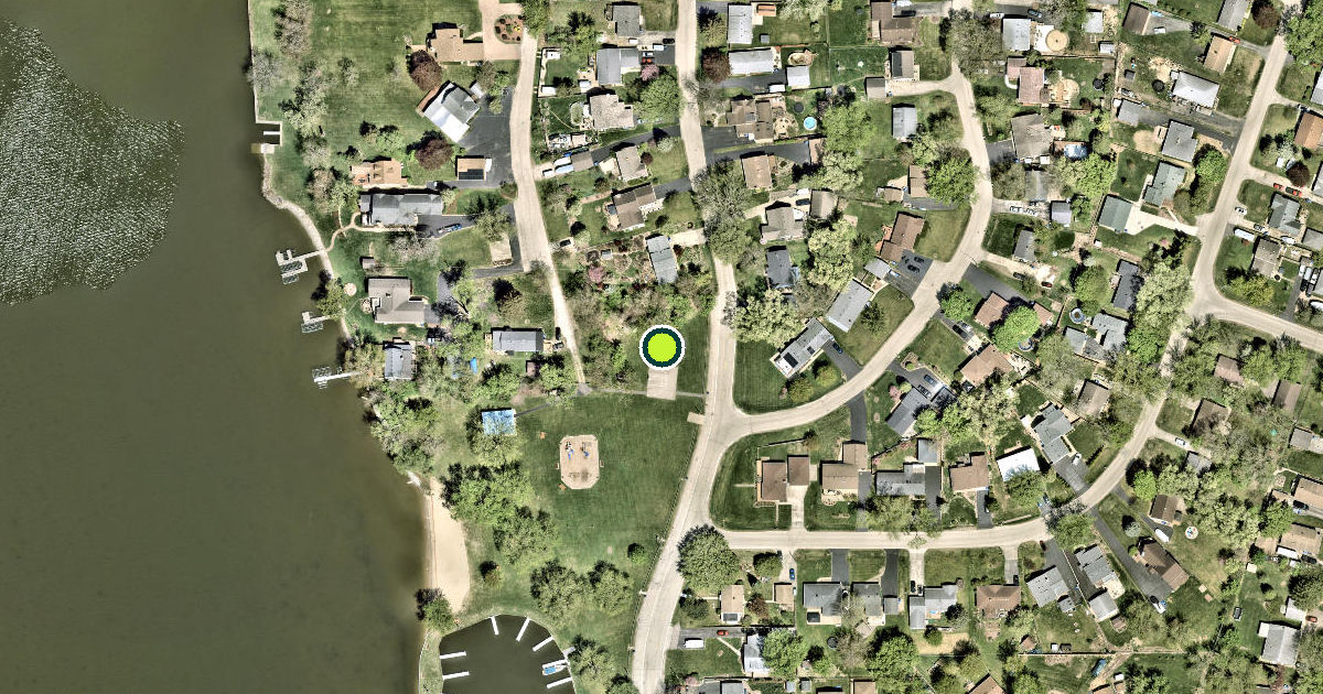 Satellite view of Lake County Pickleball Courts