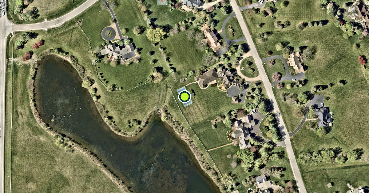 Satellite view of Lake County Pickleball Courts