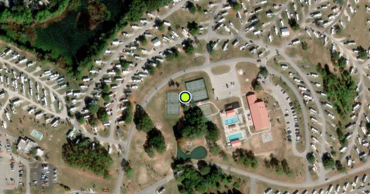 Satellite view of Lake County Pickleball Courts