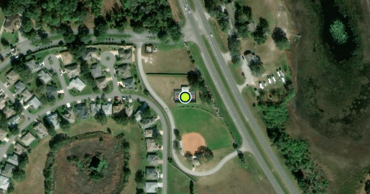 Satellite view of Lake County Pickleball Courts