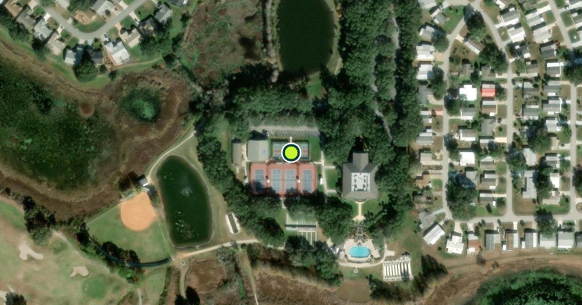 Satellite view of Lake County Pickleball Courts