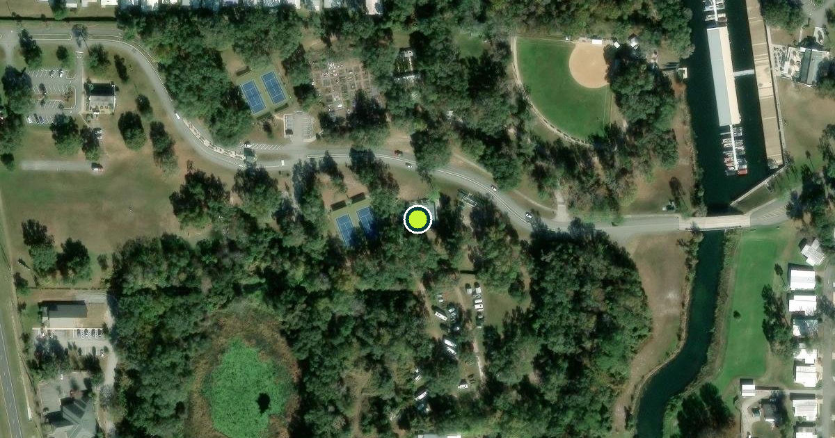 Satellite view of Lake County Pickleball Courts
