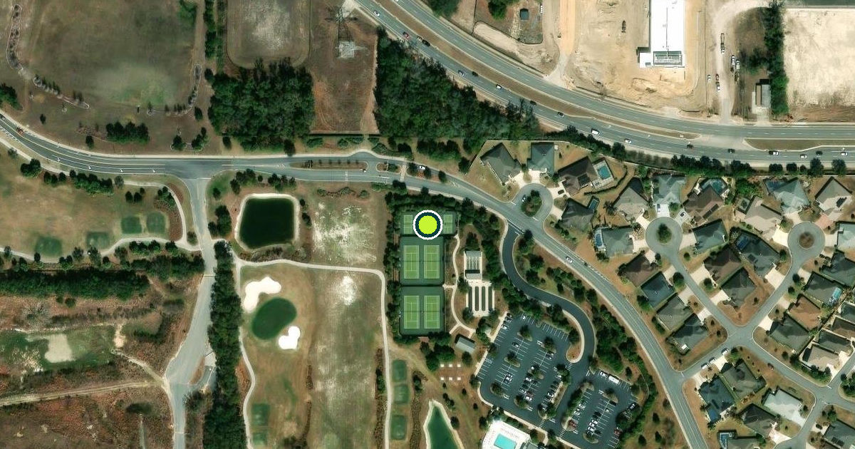 Satellite view of Lake County Pickleball Courts