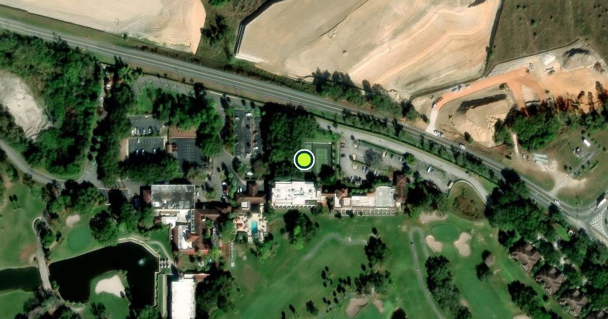 Satellite view of Lake County Pickleball Courts