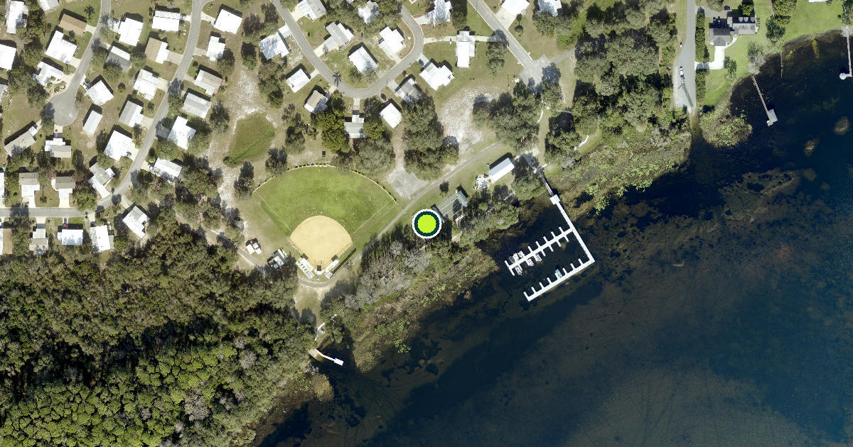 Satellite view of Lake County Pickleball Courts