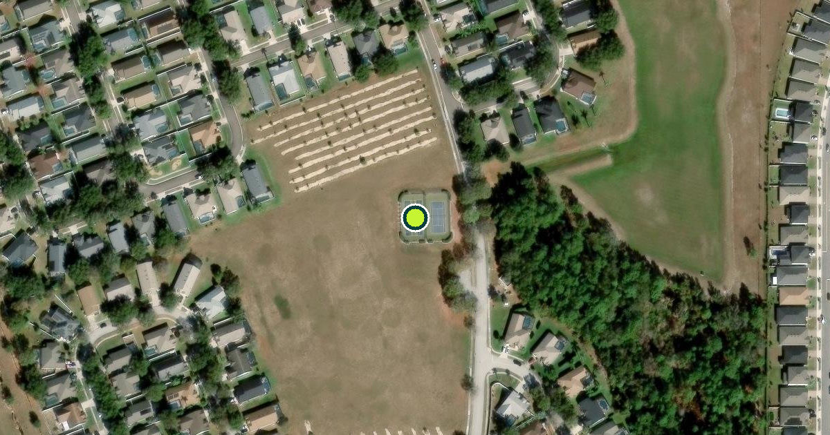 Satellite view of Lake County Pickleball Courts