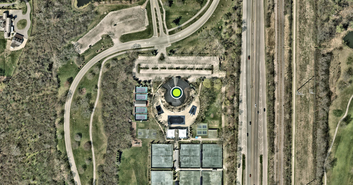 Satellite view of Lake Forest Club