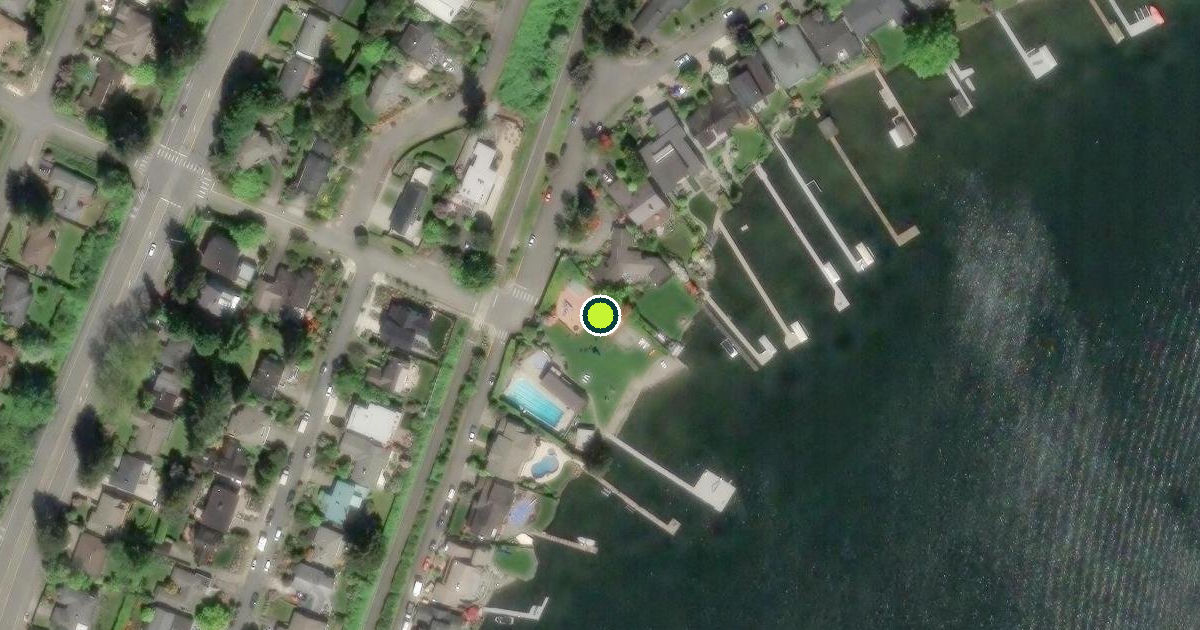 Satellite view of Lake Forest Park Pickleball Courts