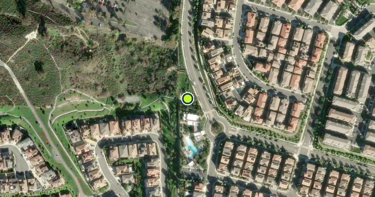 Satellite view of Lake Forest Pickleball Courts