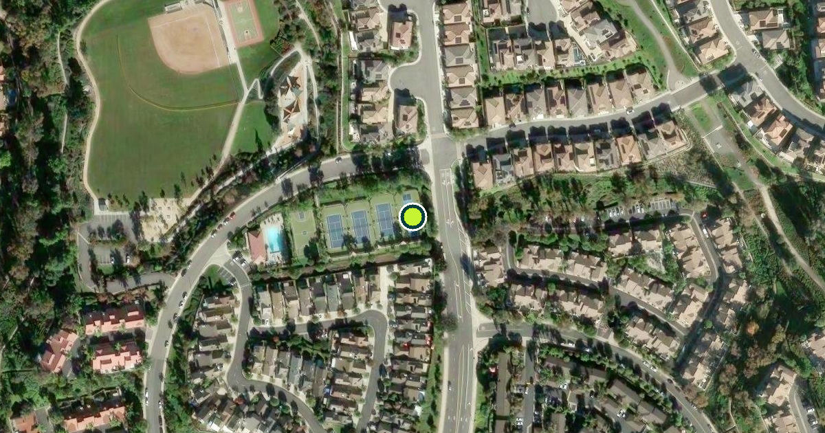 Satellite view of Lake Forest Pickleball Courts