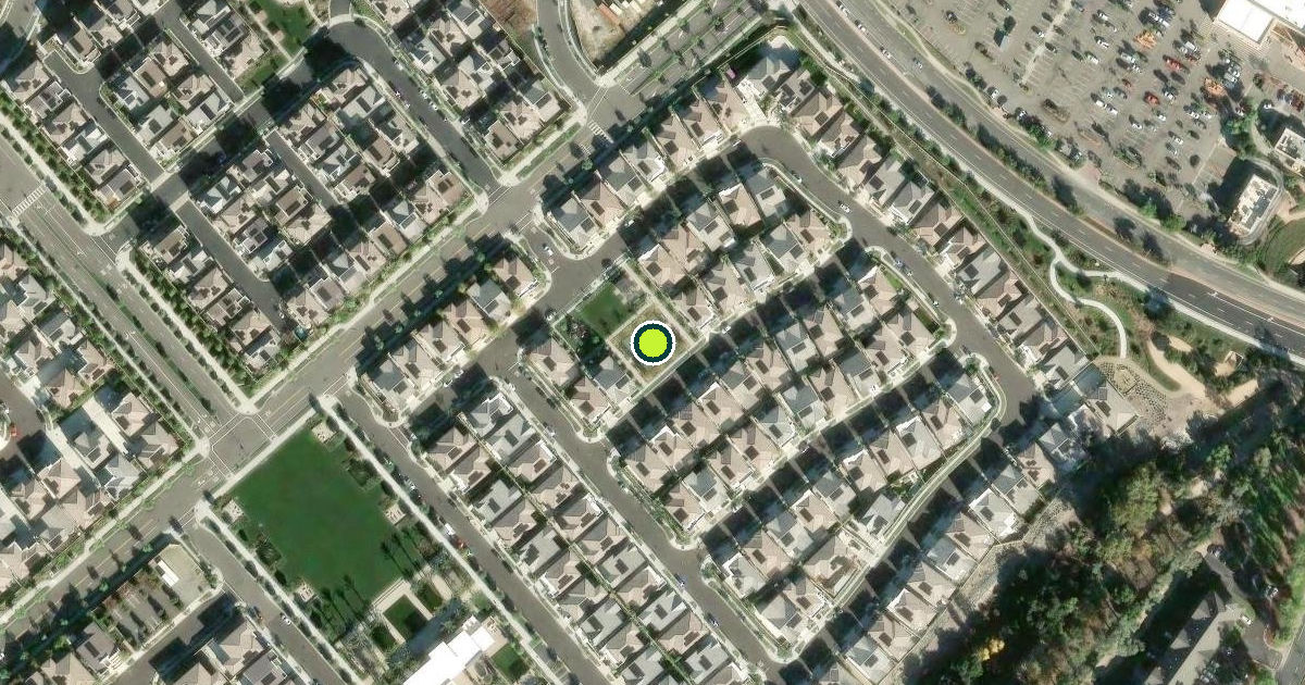 Satellite view of Lake Forest Pickleball Courts