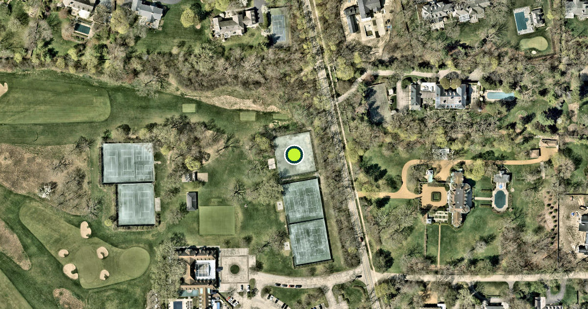 Satellite view of Lake Forest Pickleball Courts