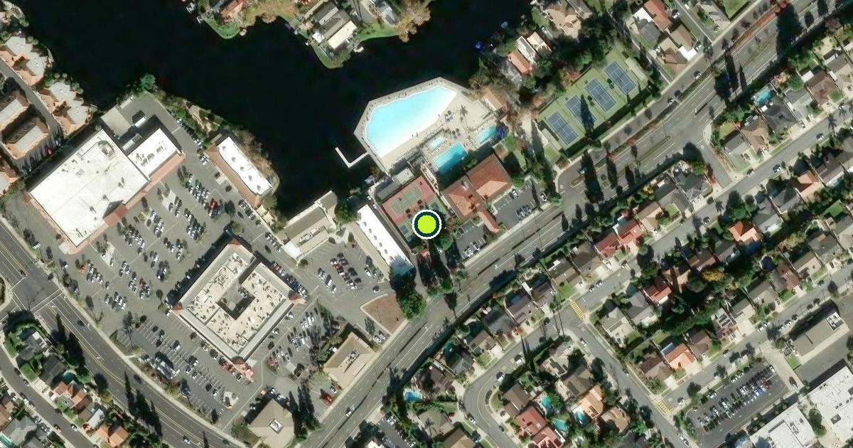 Satellite view of Lake Forest Pickleball Courts
