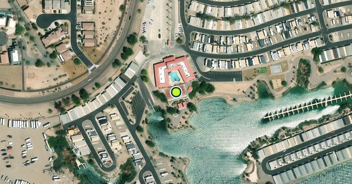 Satellite view of Lake Havasu City Pickleball Courts
