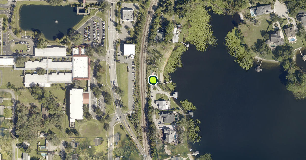 Satellite view of Lake Mary Pickleball Courts