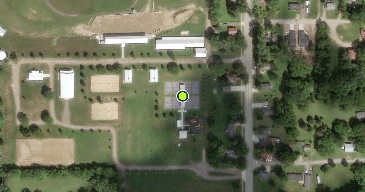 Satellite view of Lake Odessa Pickleball Courts