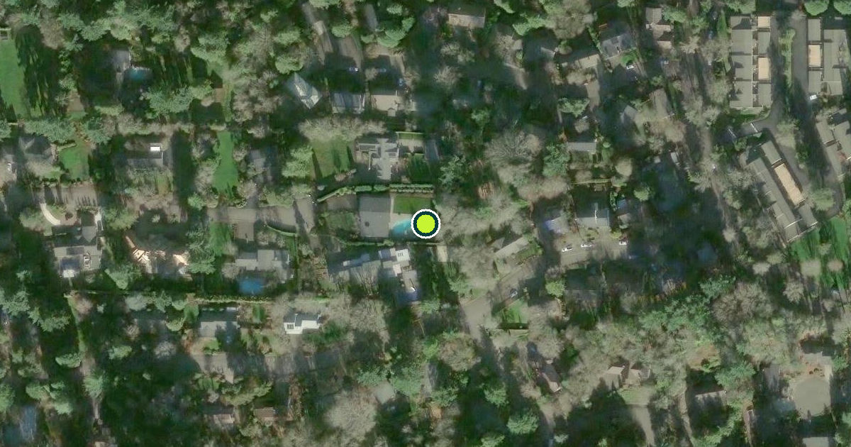 Satellite view of Lake Oswego Pickleball Courts