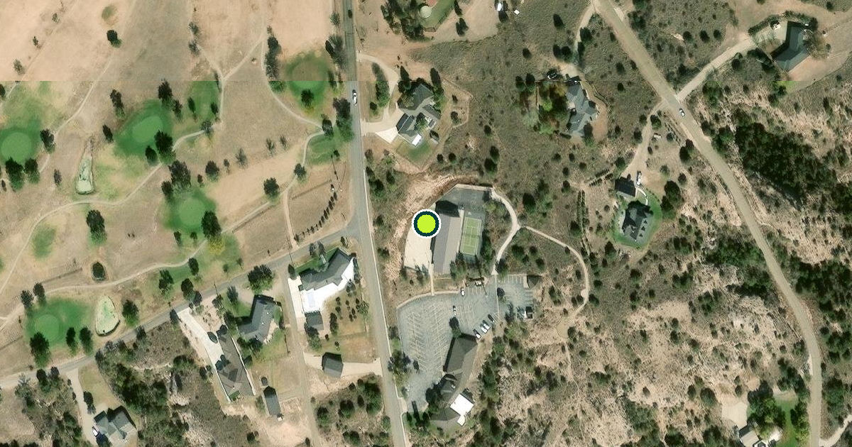 Satellite view of Lake Tanglewood Pickleball Courts