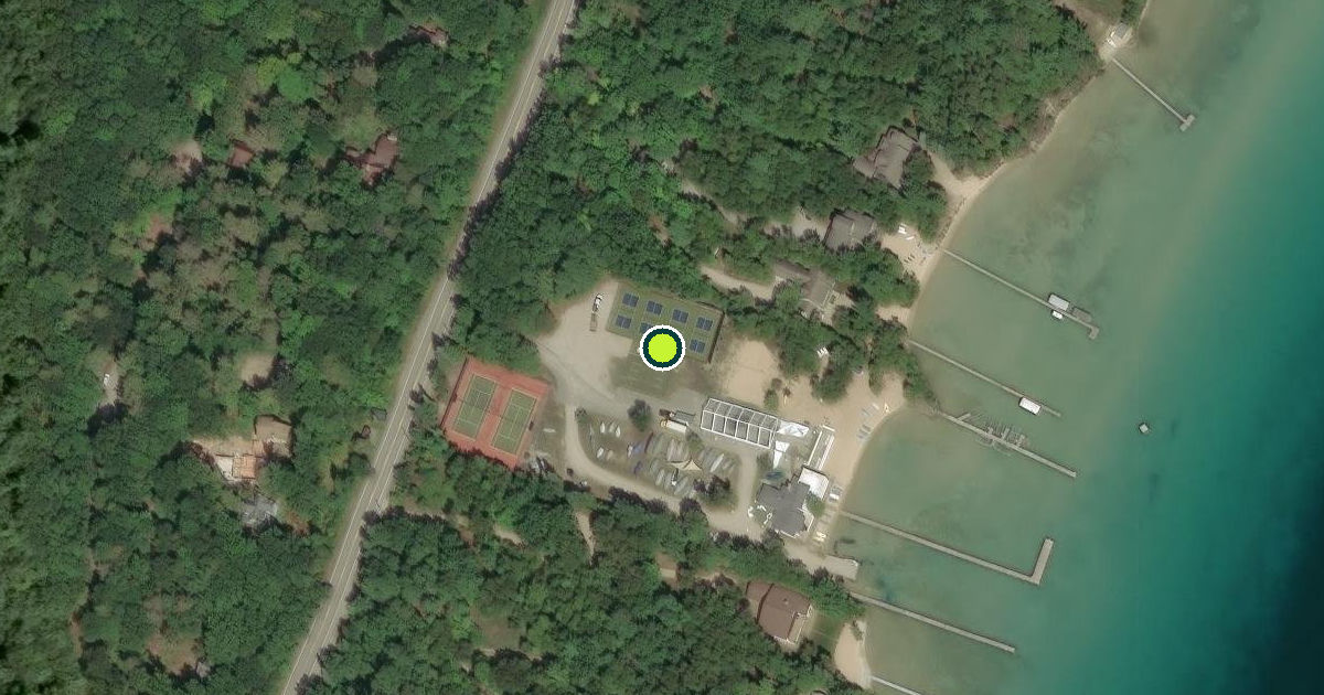 Satellite view of Lake Township Pickleball Courts