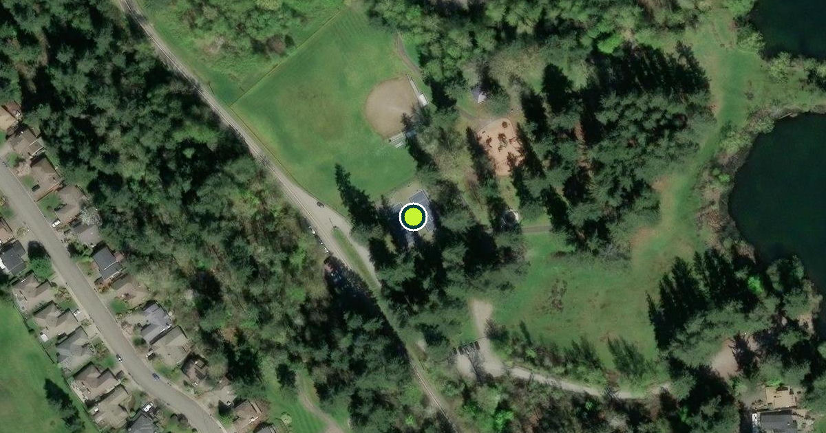 Satellite view of Lake Wilderness Park Pickleball Courts