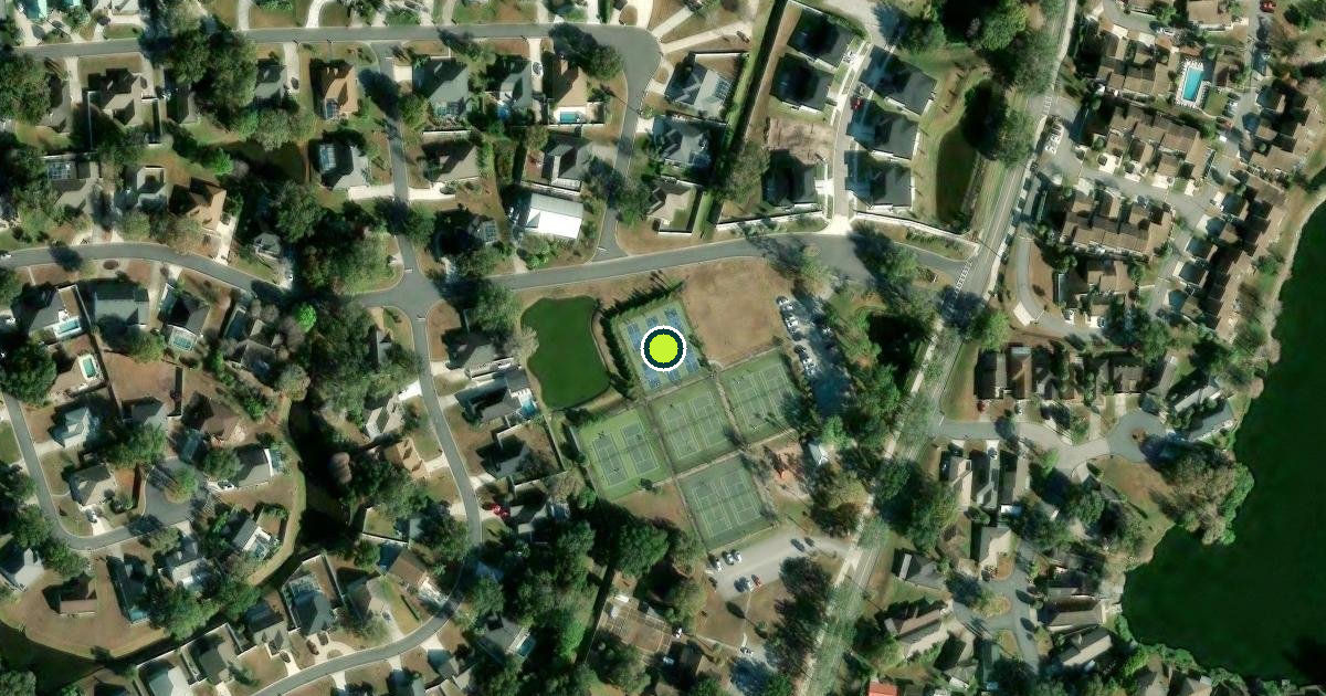 Satellite view of Lakeland Pickleball Courts