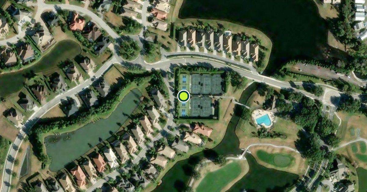 Satellite view of Lakeland Pickleball Courts