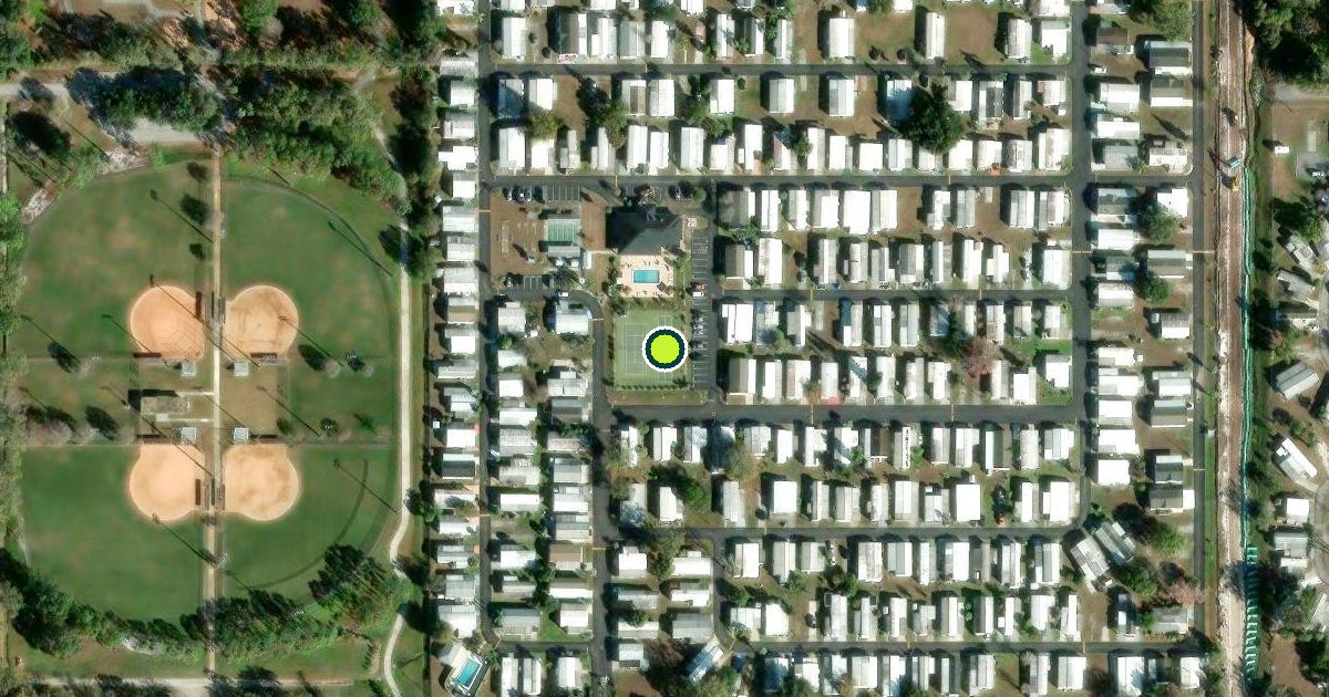 Satellite view of Lakeland Pickleball Courts