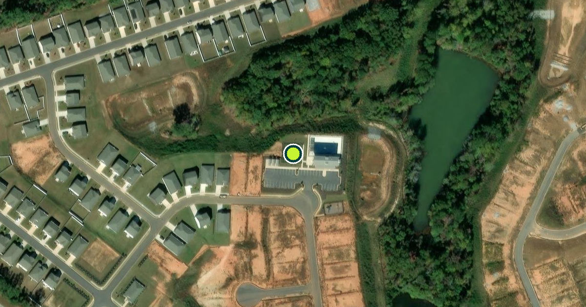 Satellite view of Lakestone Neighborhood Pickleball Courts