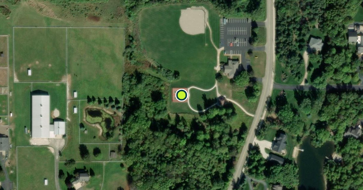 Satellite view of Laketown Township Pickleball Courts