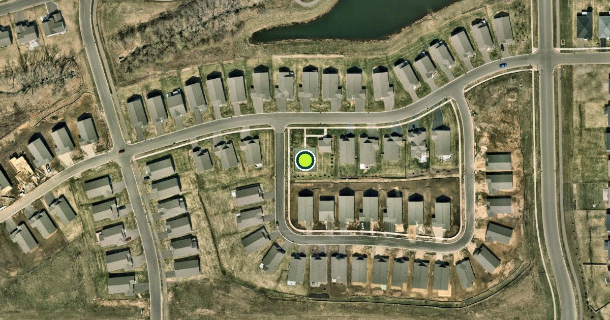 Satellite view of Lakeville Pickleball Courts