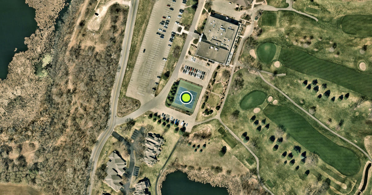 Satellite view of Lakeville Pickleball Courts