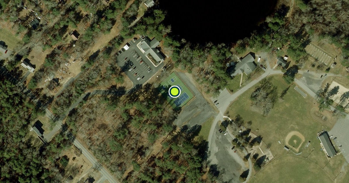 Satellite view of Lakeville Pickleball Courts