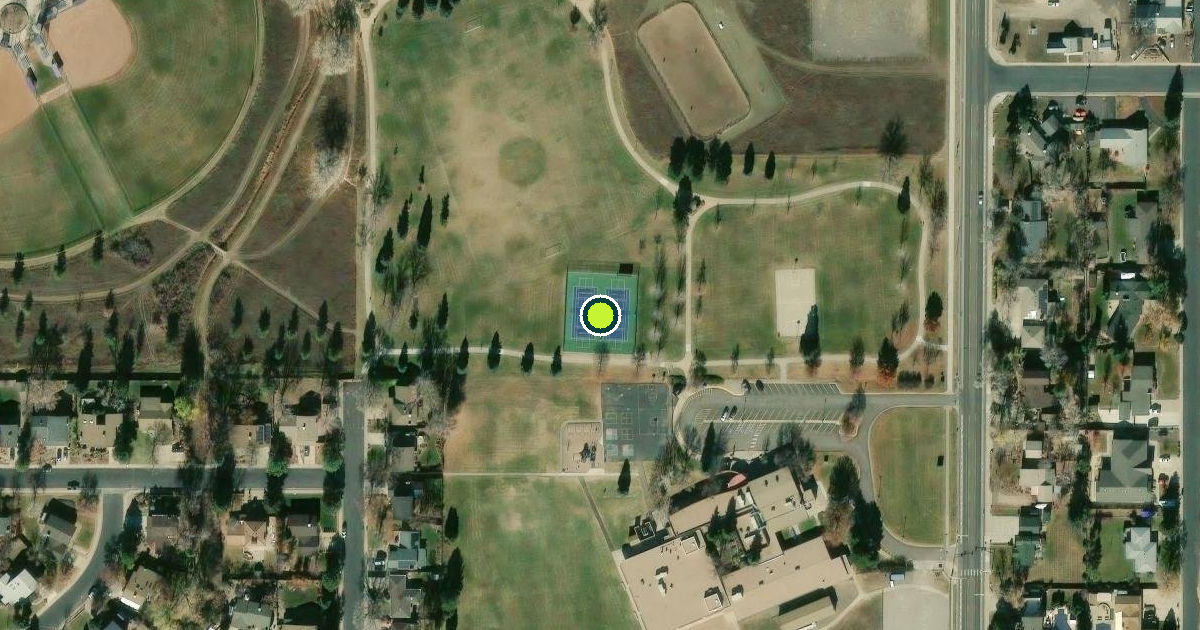 Satellite view of Lakewood Pickleball Courts