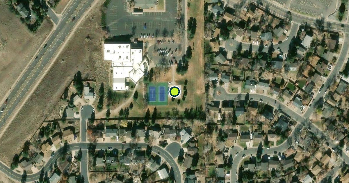 Satellite view of Lakewood Pickleball Courts