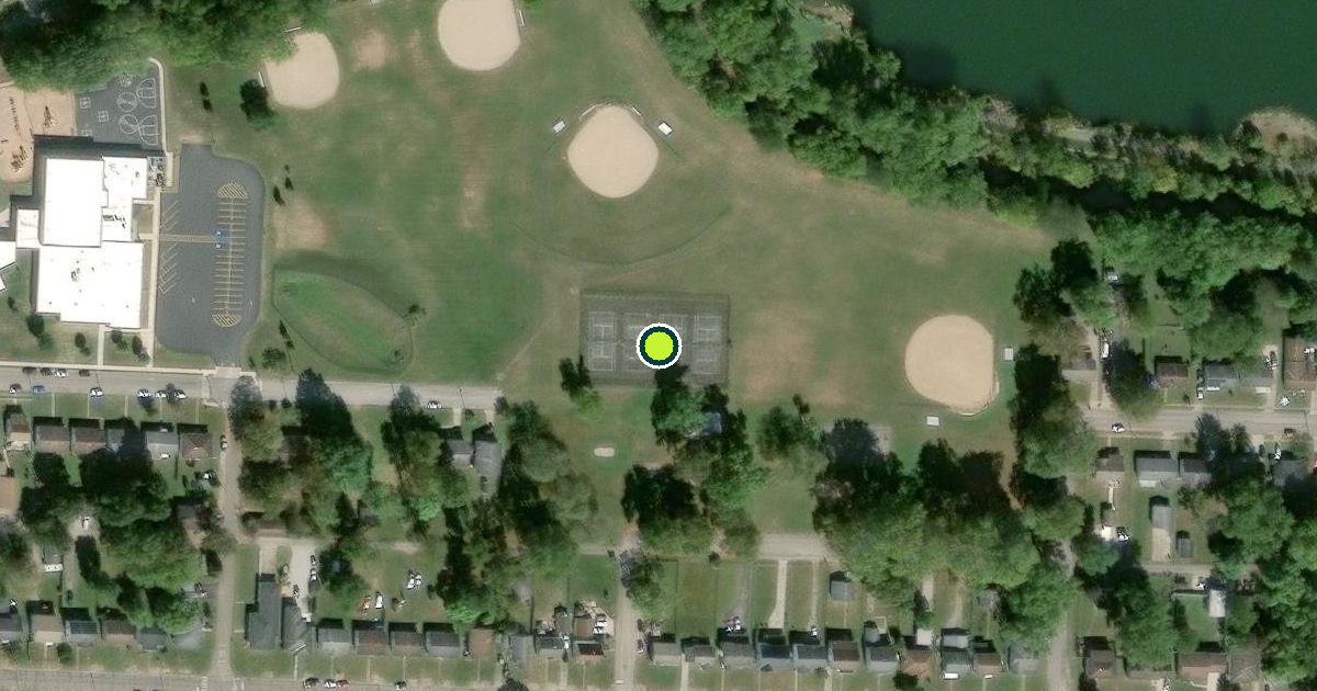 Satellite view of Lancaster Pickleball Courts