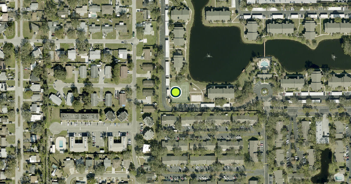 Satellite view of Largo Pickleball Courts