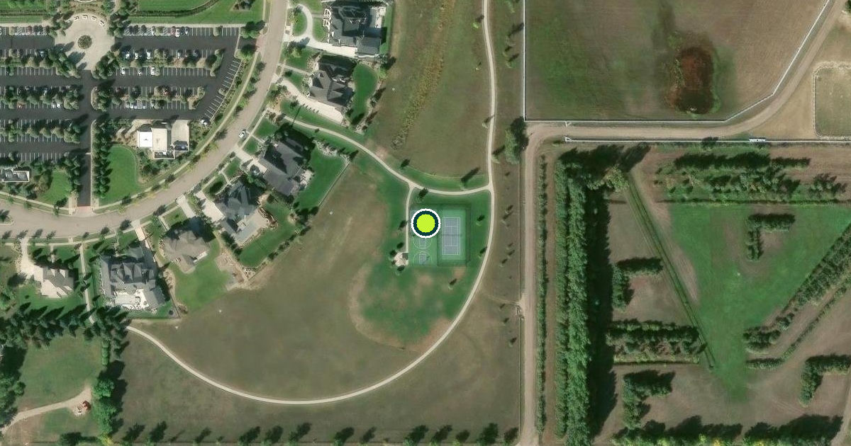 Satellite view of Larimer County Pickleball Courts