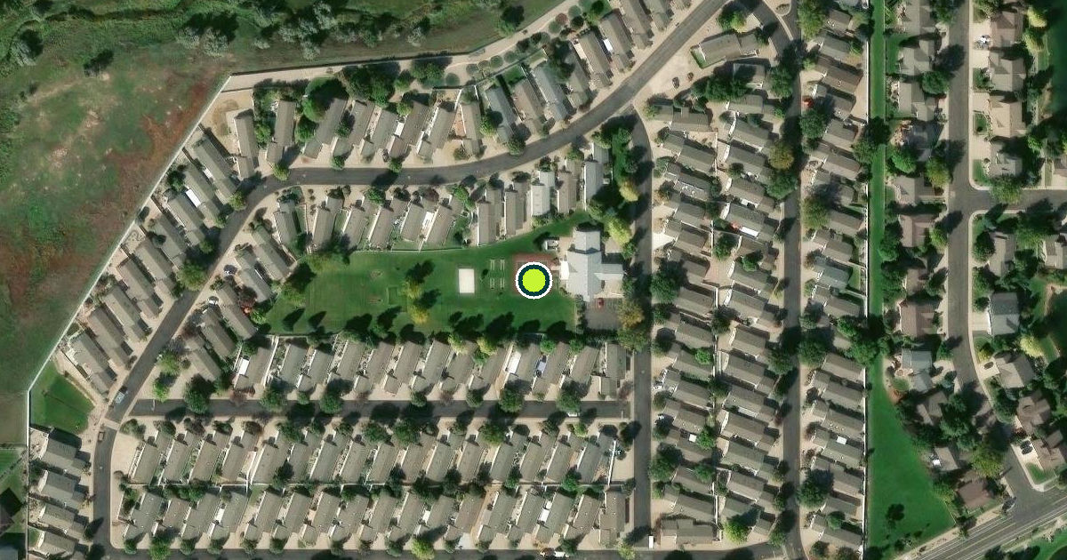 Satellite view of Larimer County Pickleball Courts