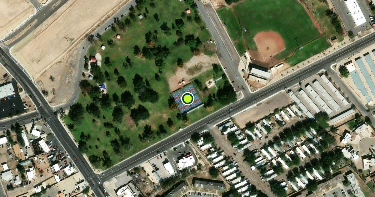Satellite view of Las Cruces Pickleball Courts