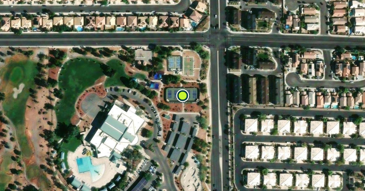 Satellite view of Las Vegas Pickleball Courts