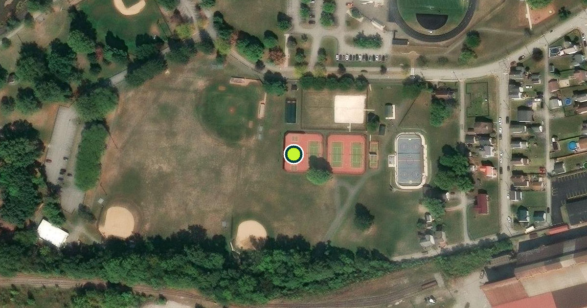 Satellite view of Latrobe Pickleball Courts