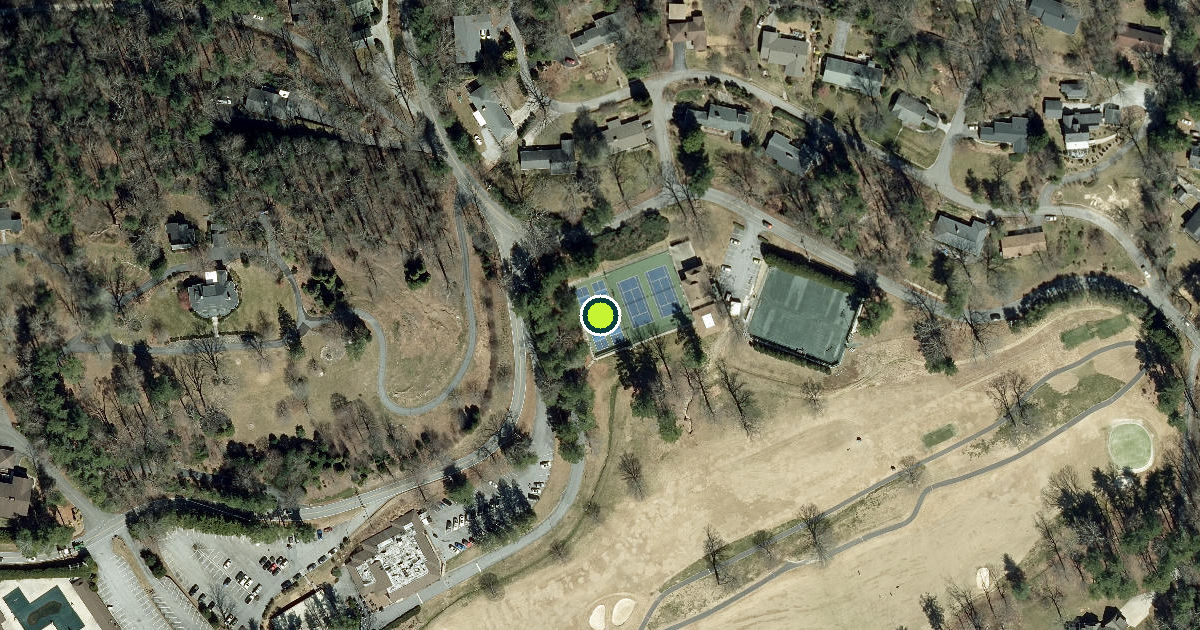 Satellite view of Laurel Park Pickleball Courts