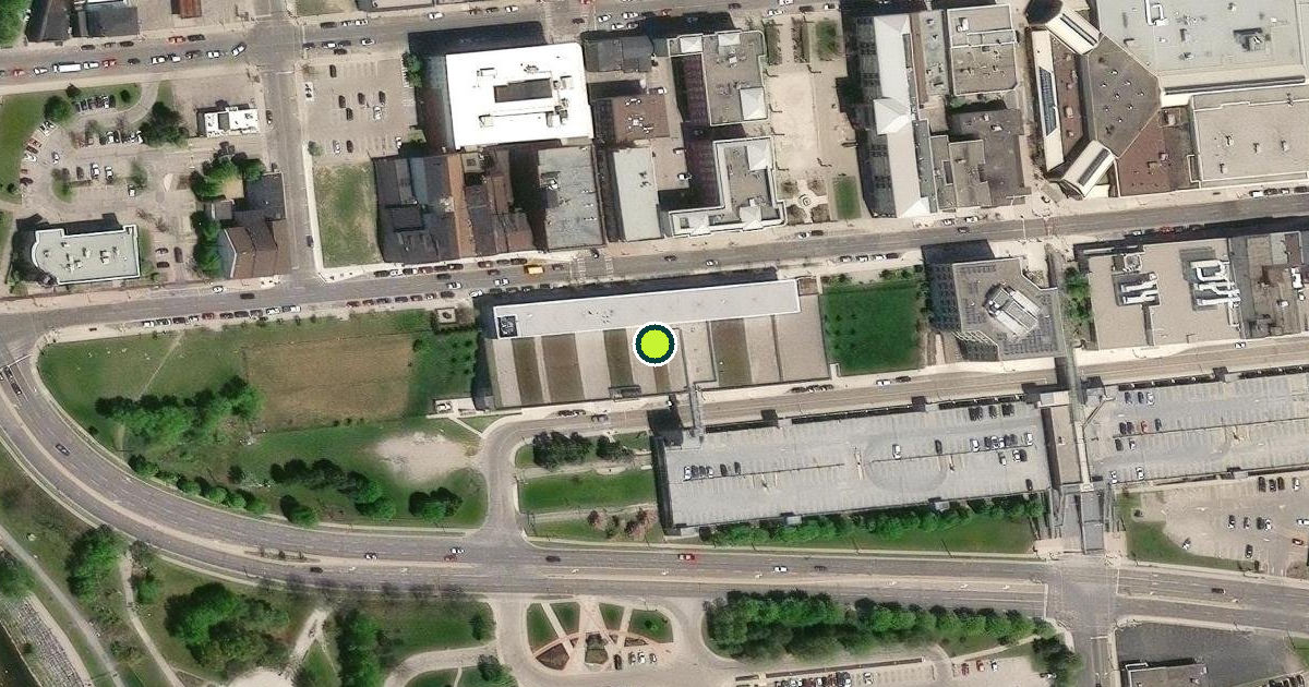 Satellite view of Laurier Brantford YMCA