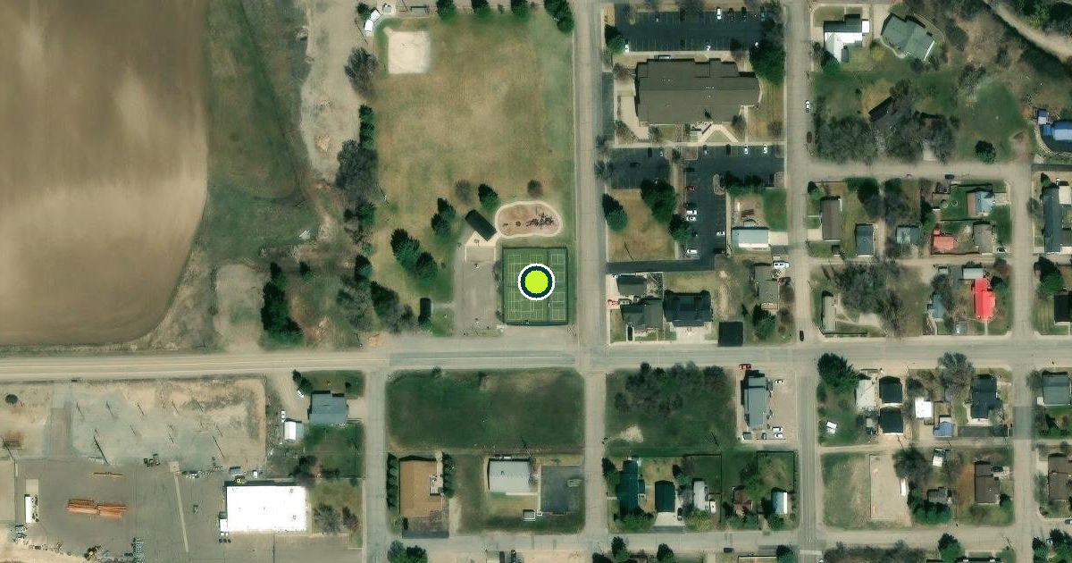 Satellite view of Lava Hot Springs Pickleball Courts