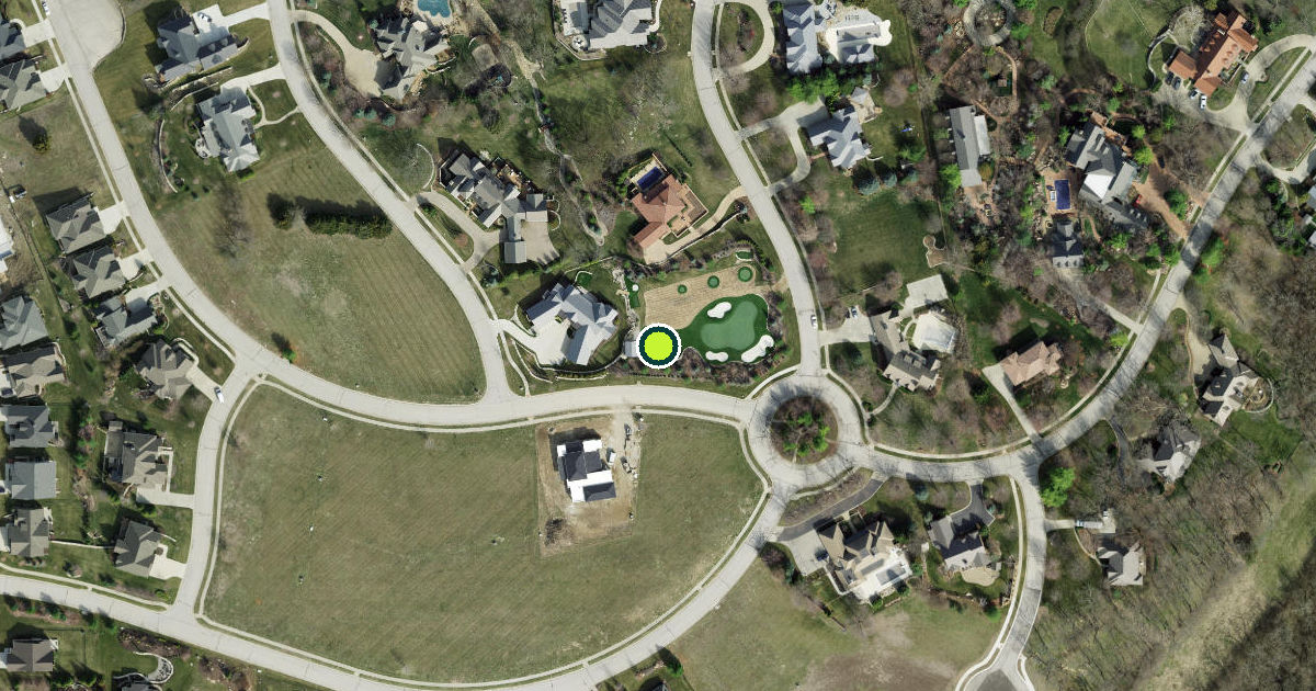 Satellite view of Lawrence Pickleball Courts