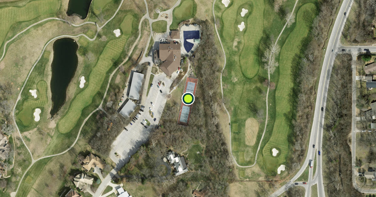 Satellite view of Lawrence Pickleball Courts