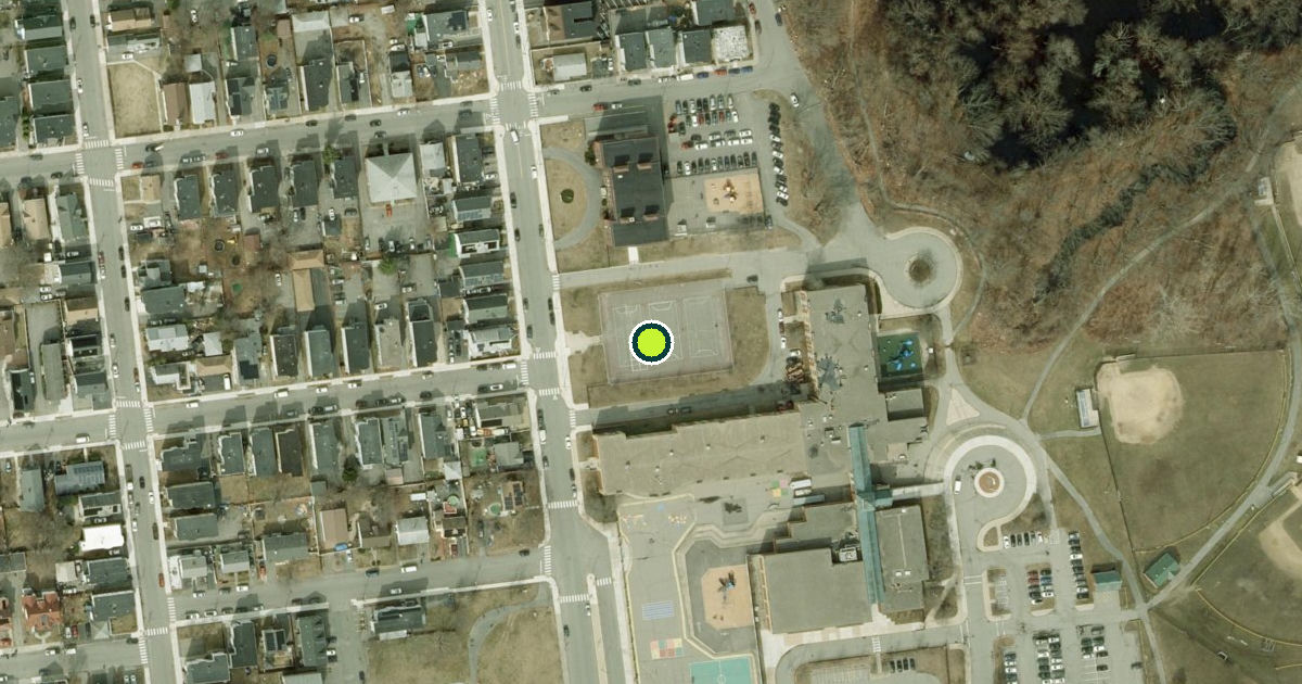 Satellite view of Lawrence Pickleball Courts