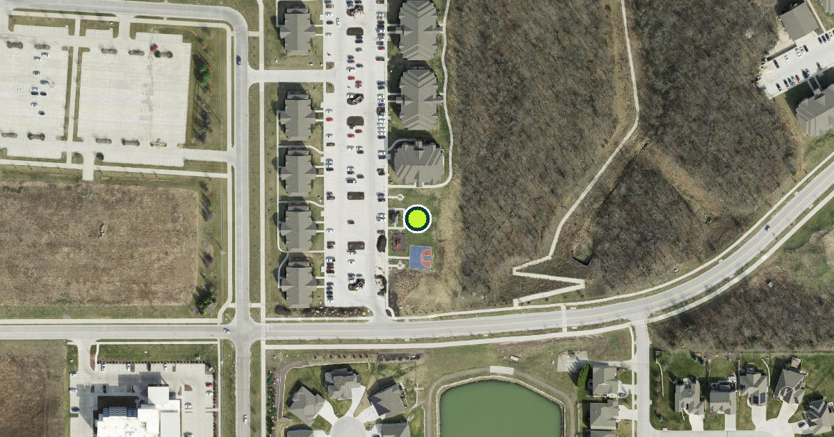 Satellite view of Lawrence Pickleball Courts