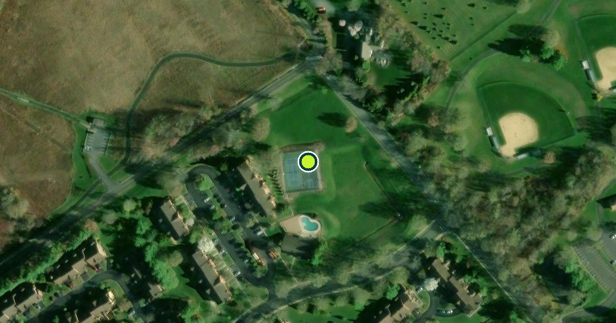 Satellite view of Lawrence Township Pickleball Courts