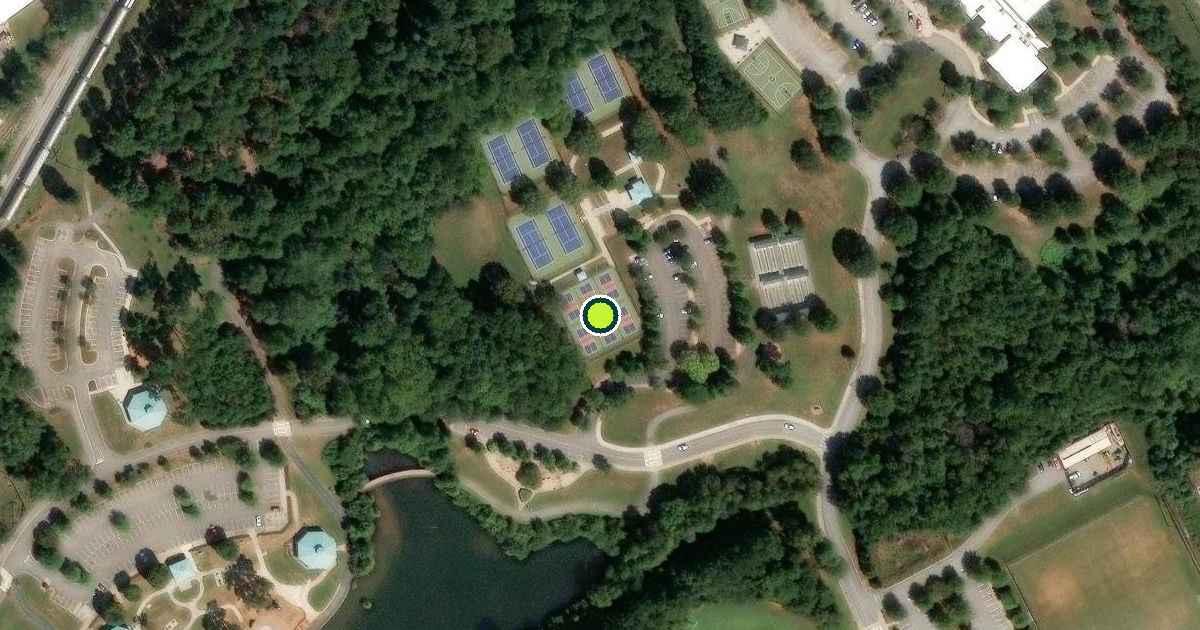Satellite view of Lawrenceville Pickleball Courts